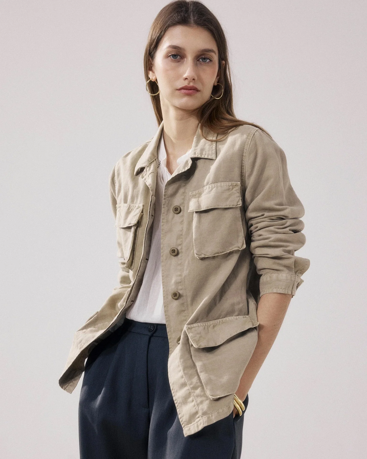 Vea Jacket in Straw