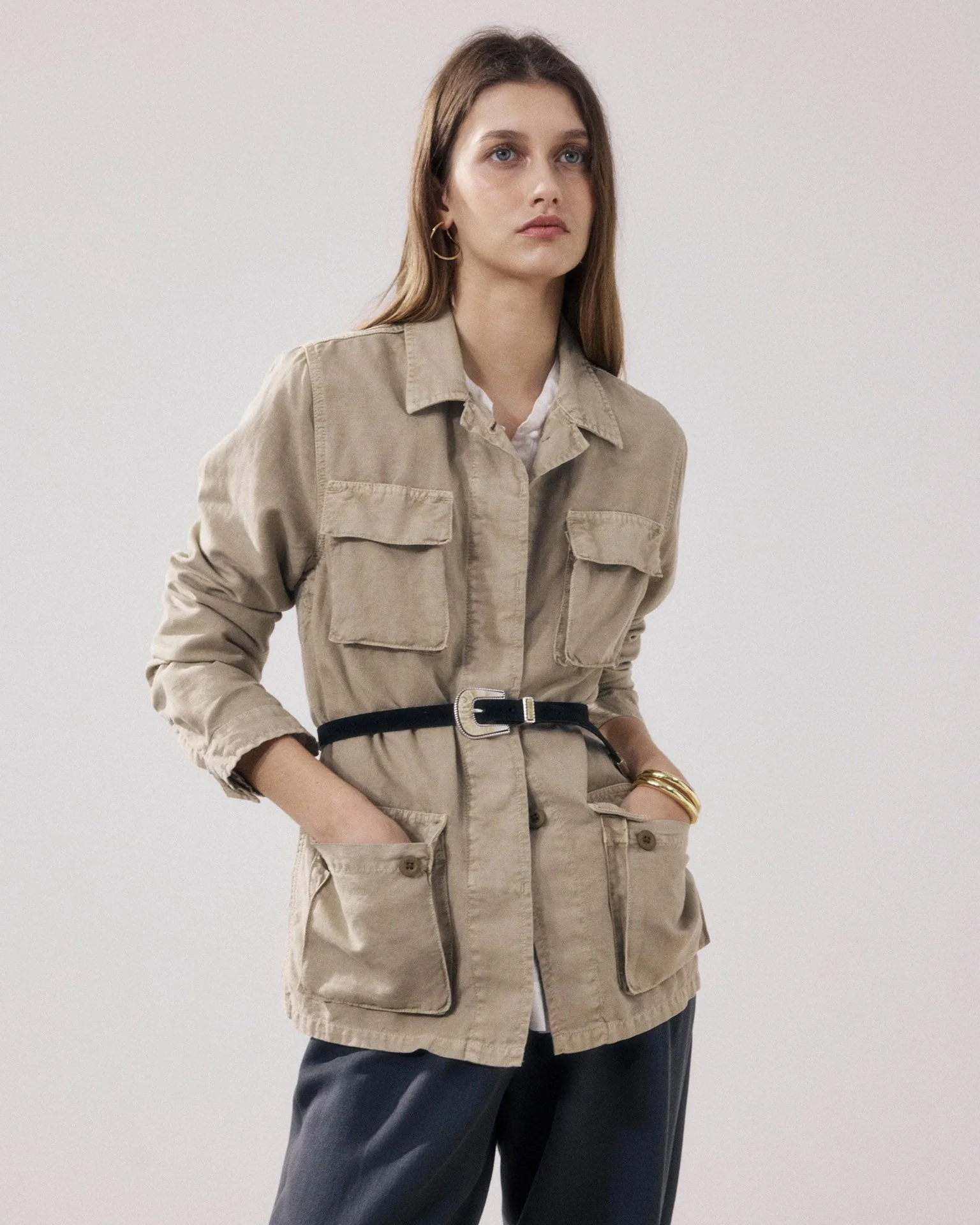Vea Jacket in Straw - Image 3