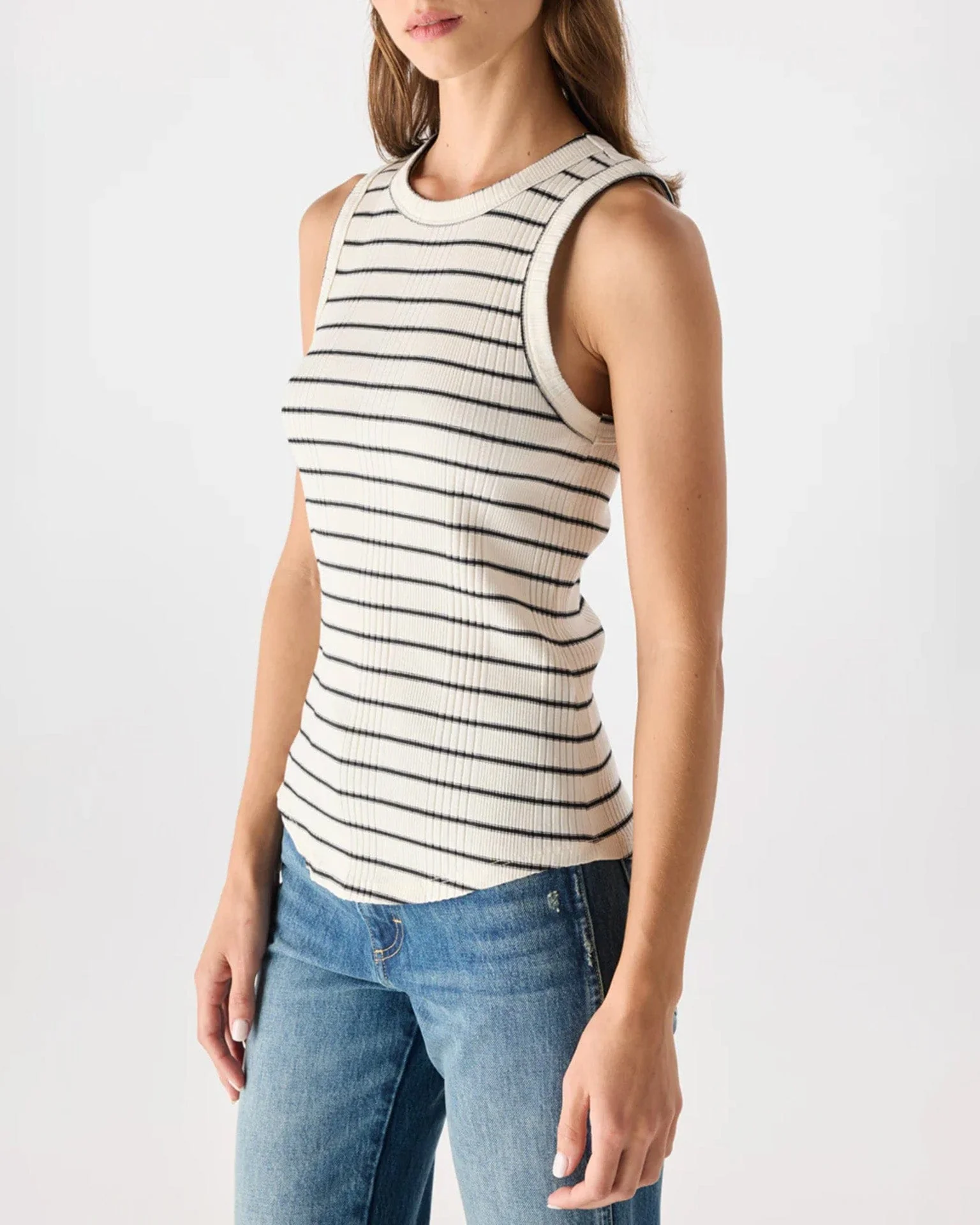 Vera Tank in Natural/Black - Image 2