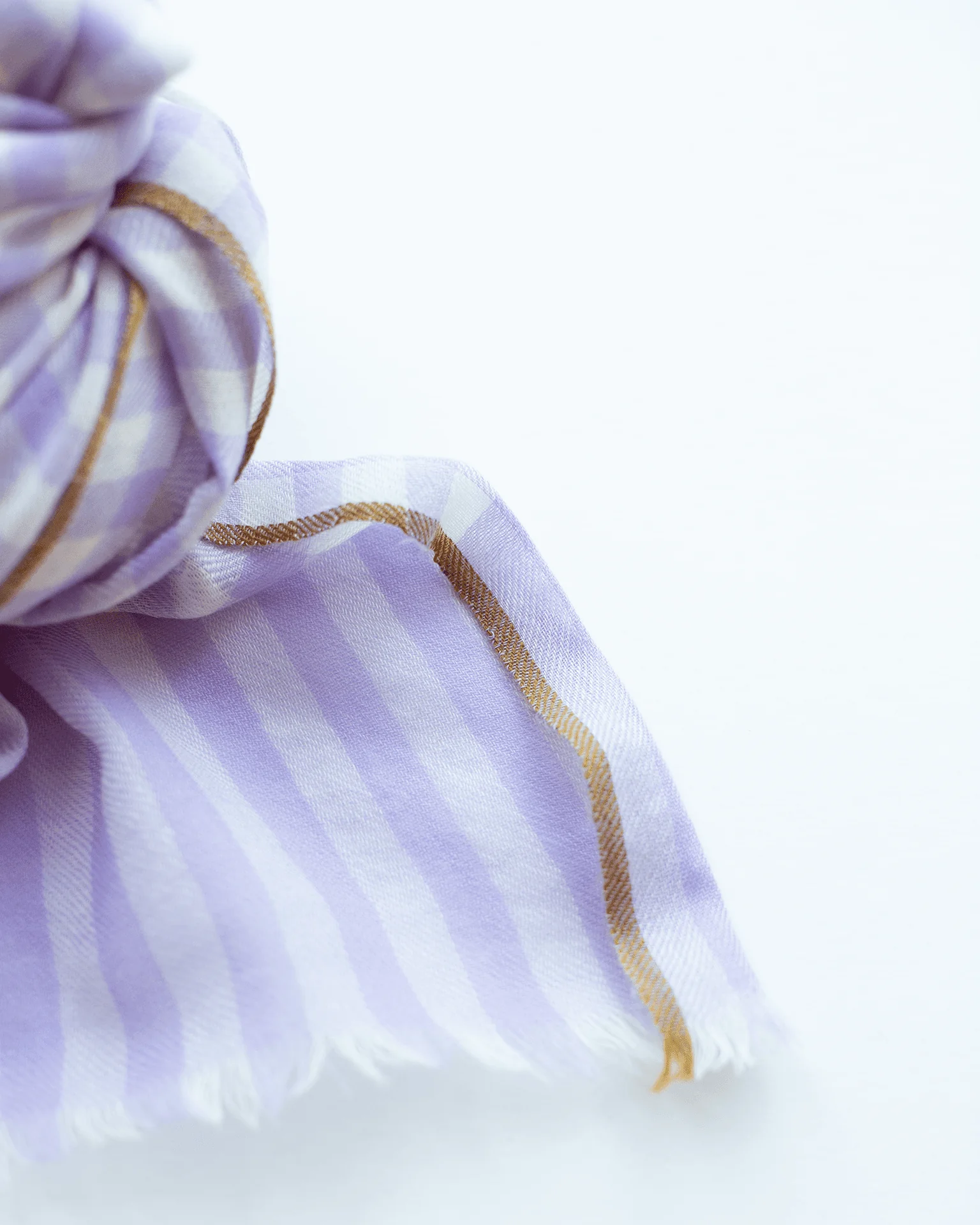 Vichy Checks Scarf in Mauve - Image 3