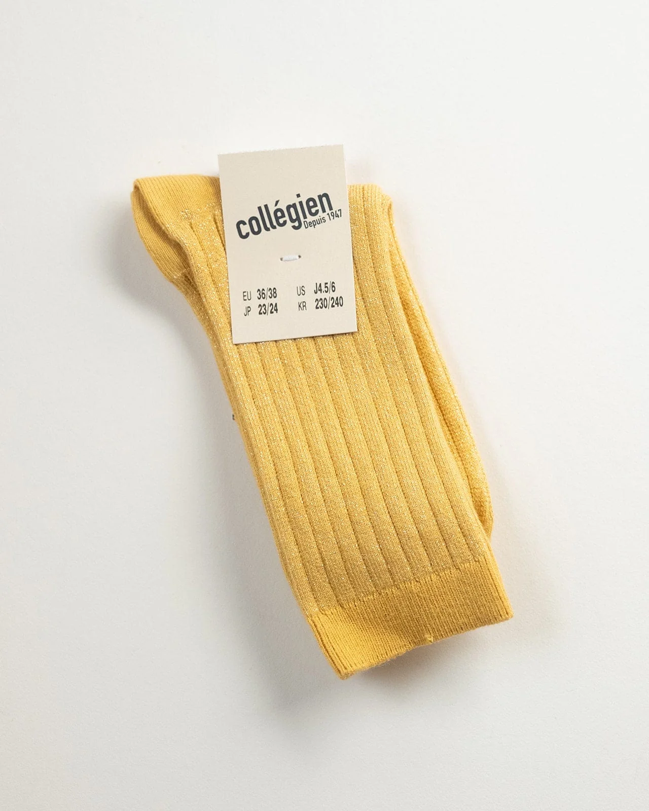 Victoire Extra Soft Glittery Socks in Camomille