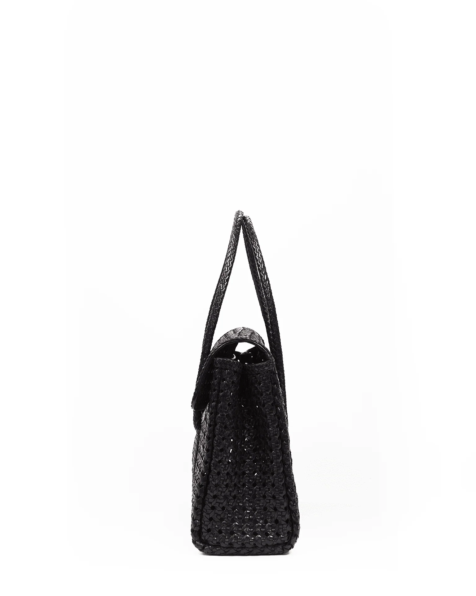 Violette Petit Cuir Flap Bag in Black - Image 5