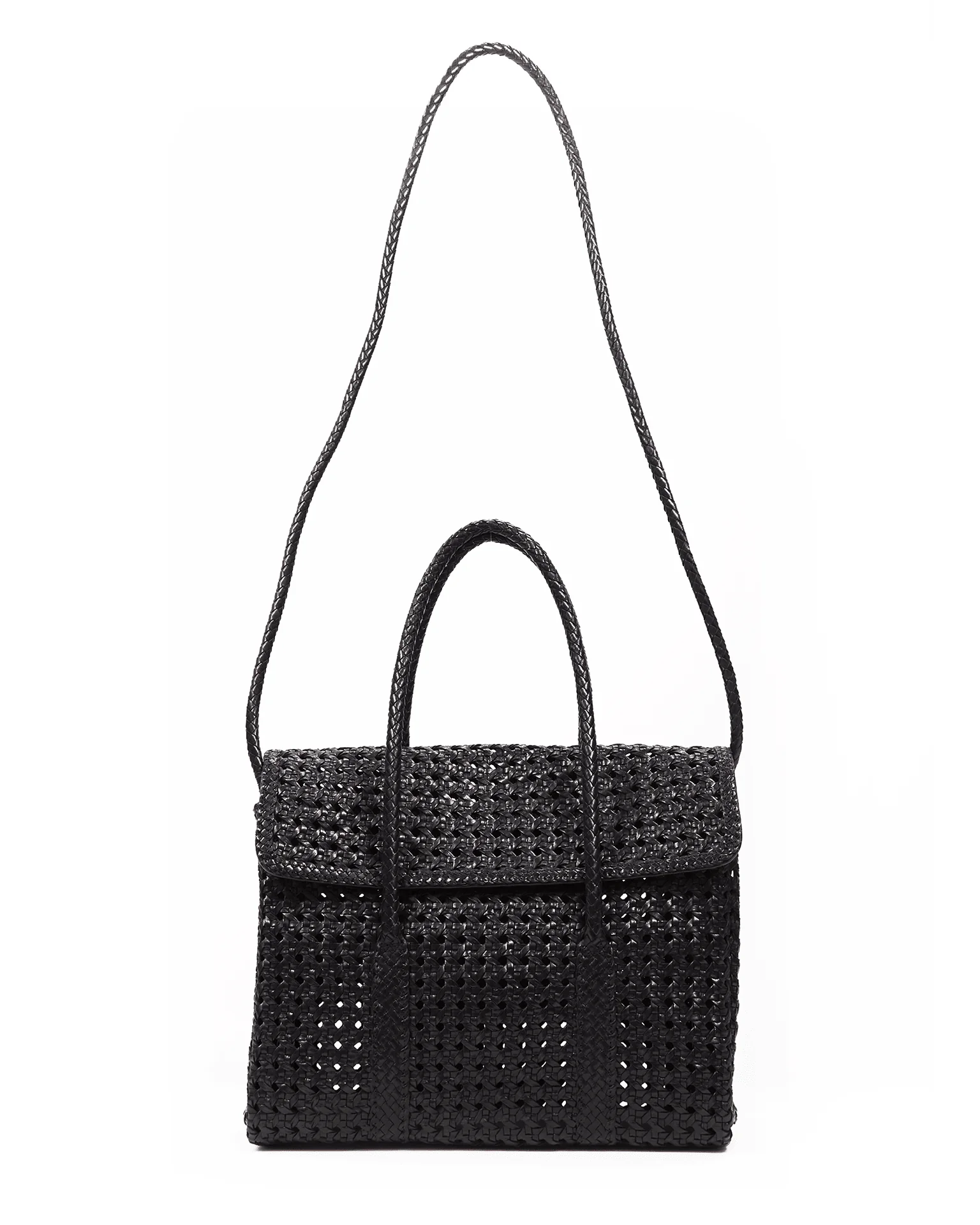 Violette Petit Cuir Flap Bag in Black - Image 6