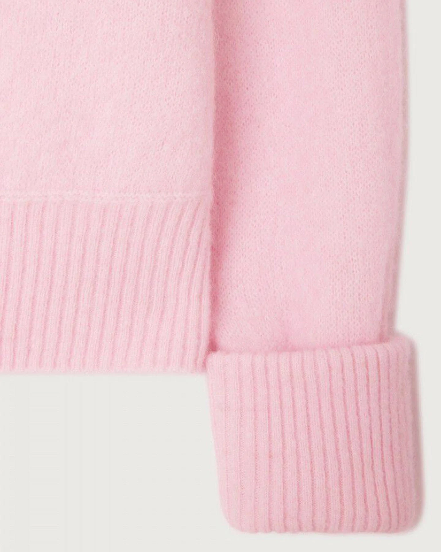 Vito Crewneck Sweater w/ Cuff Slv in Dragee Chine - Image 6