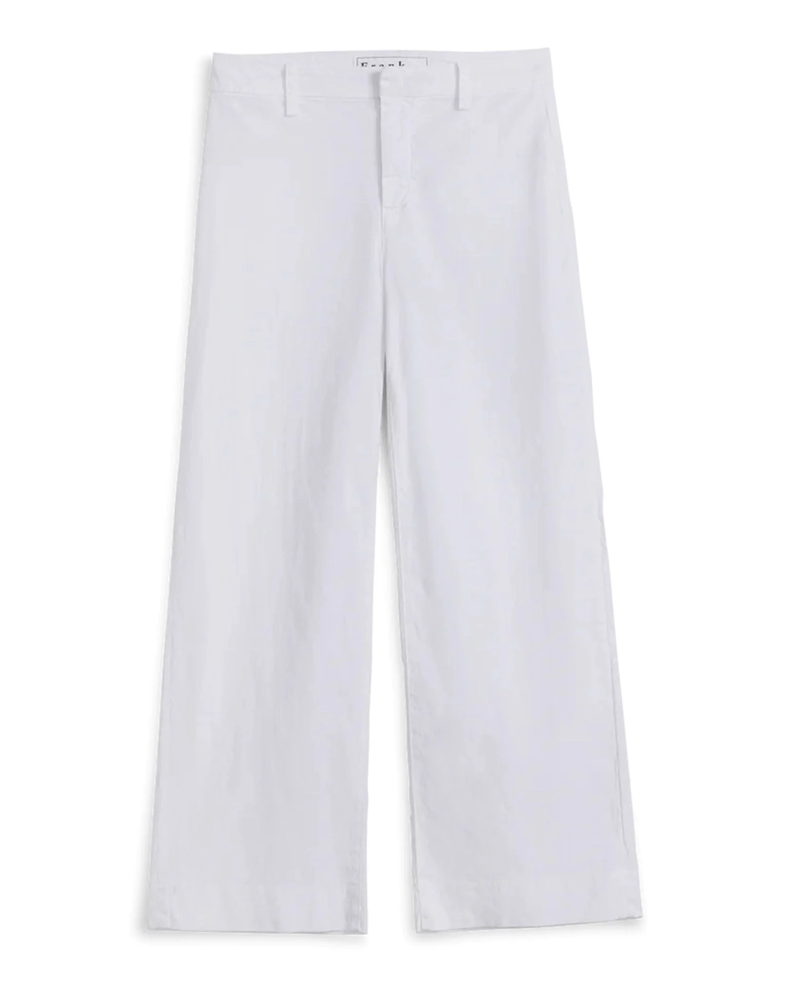 West Village Italian Wide Leg Chino in White - Image 4