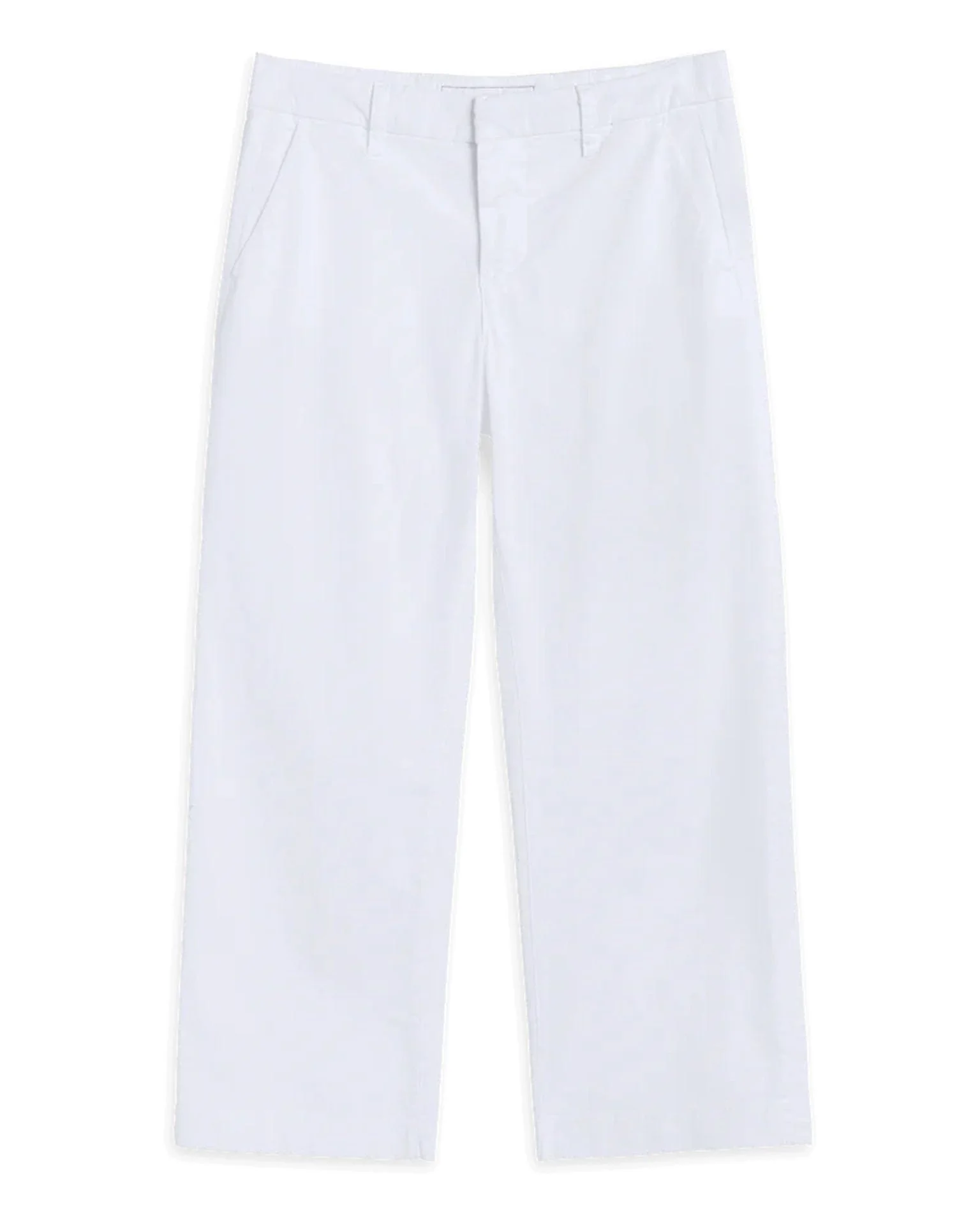 Westport Wide Leg Chino in White Twill - Image 4