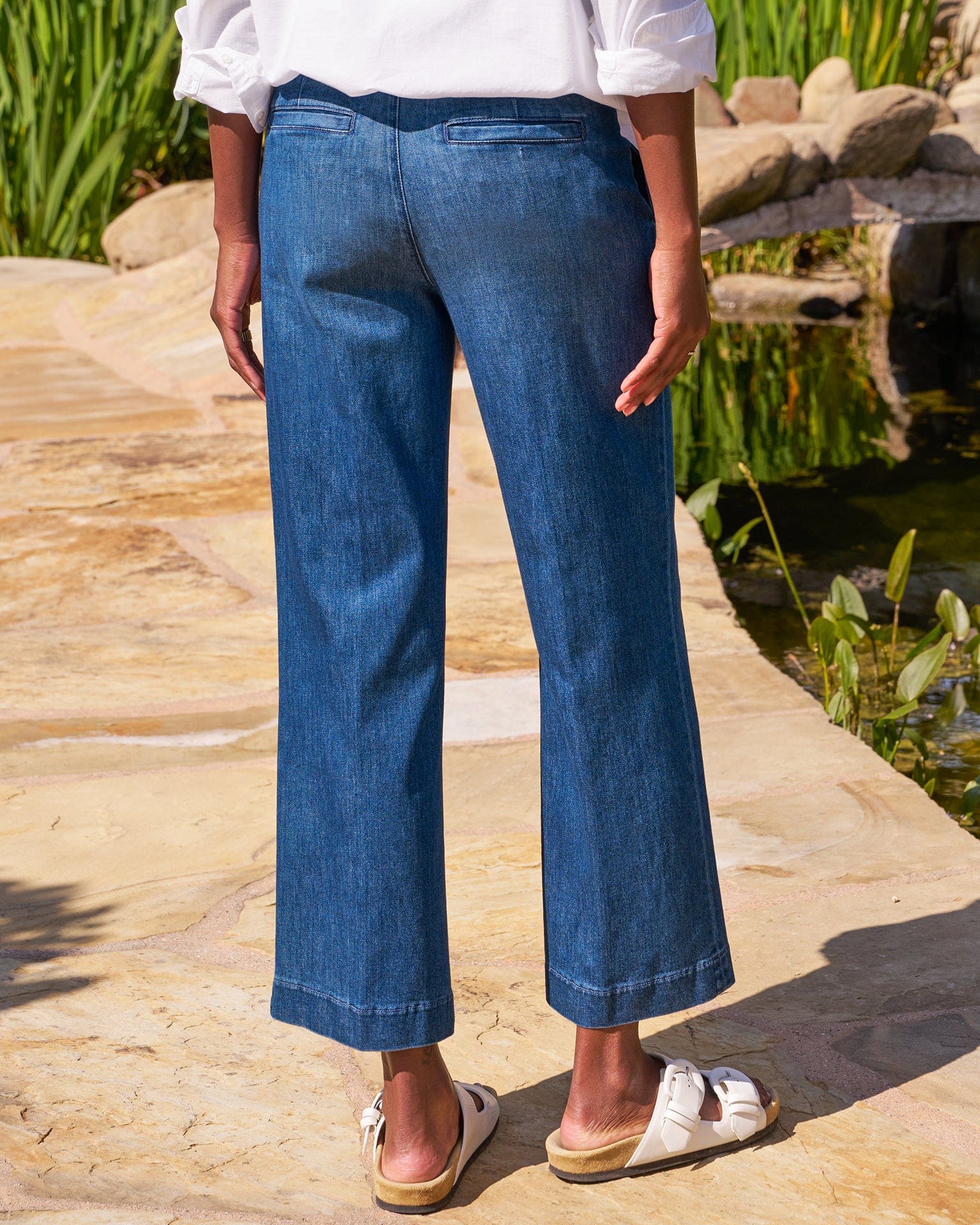 Westport Wide Leg in 1984 Washed Blue Wash - Image 3