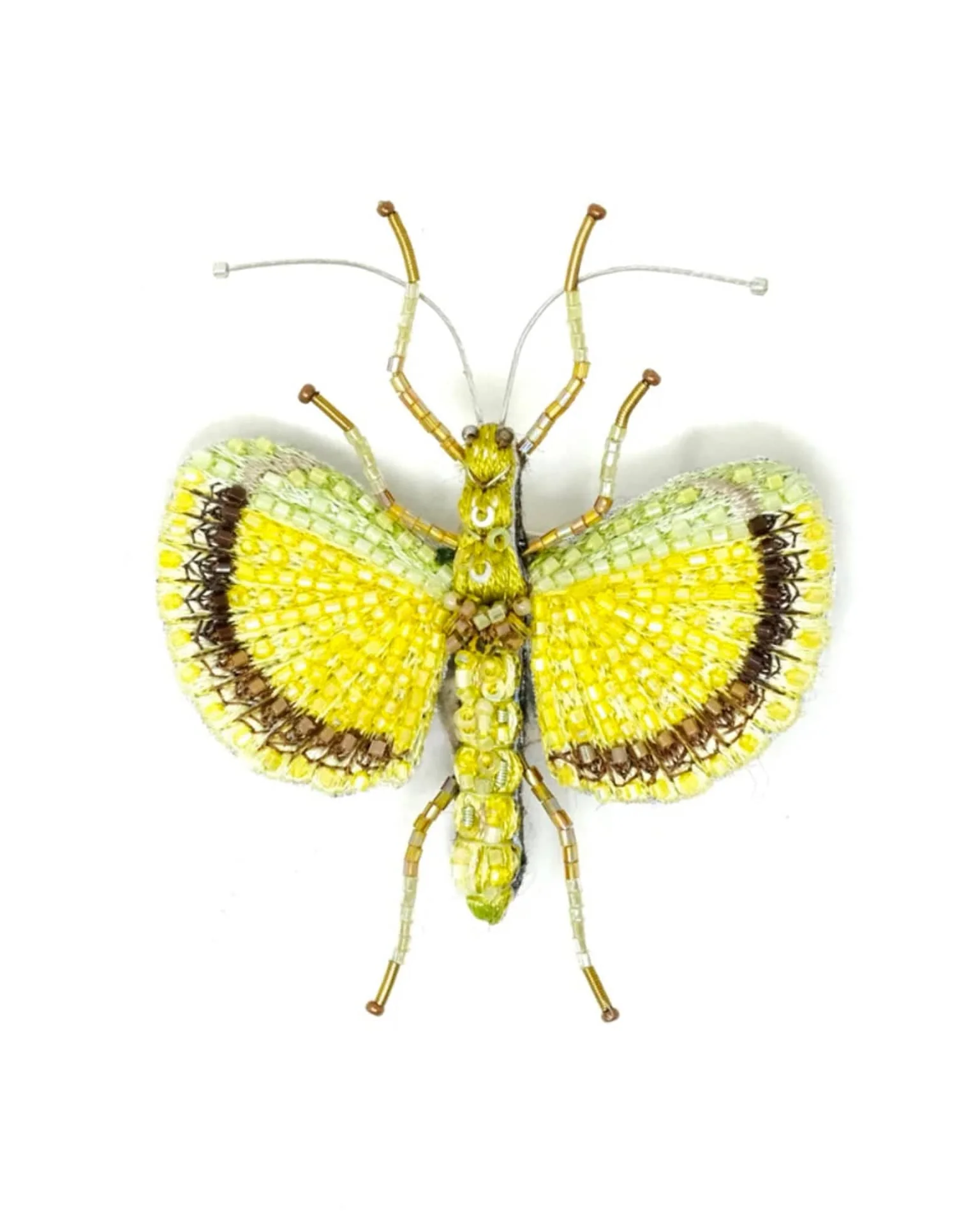Yellow Umbrella Insect Brooch Pin