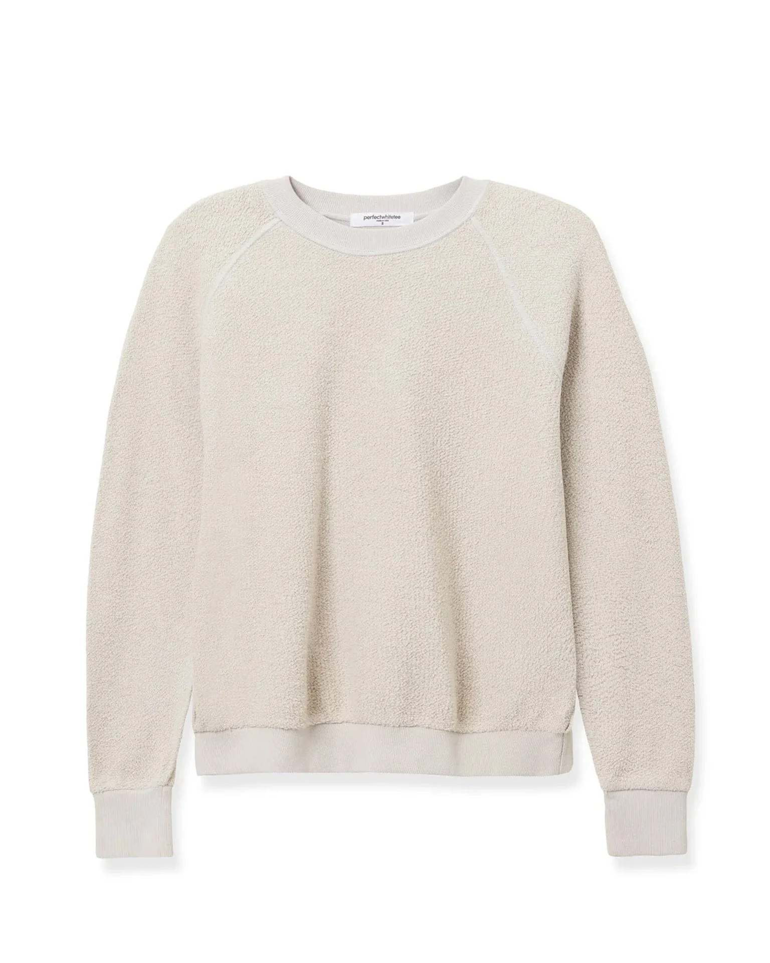 Ziggy Inside Out Fleece L/S Shrunken Crew SS in Silver - Image 6