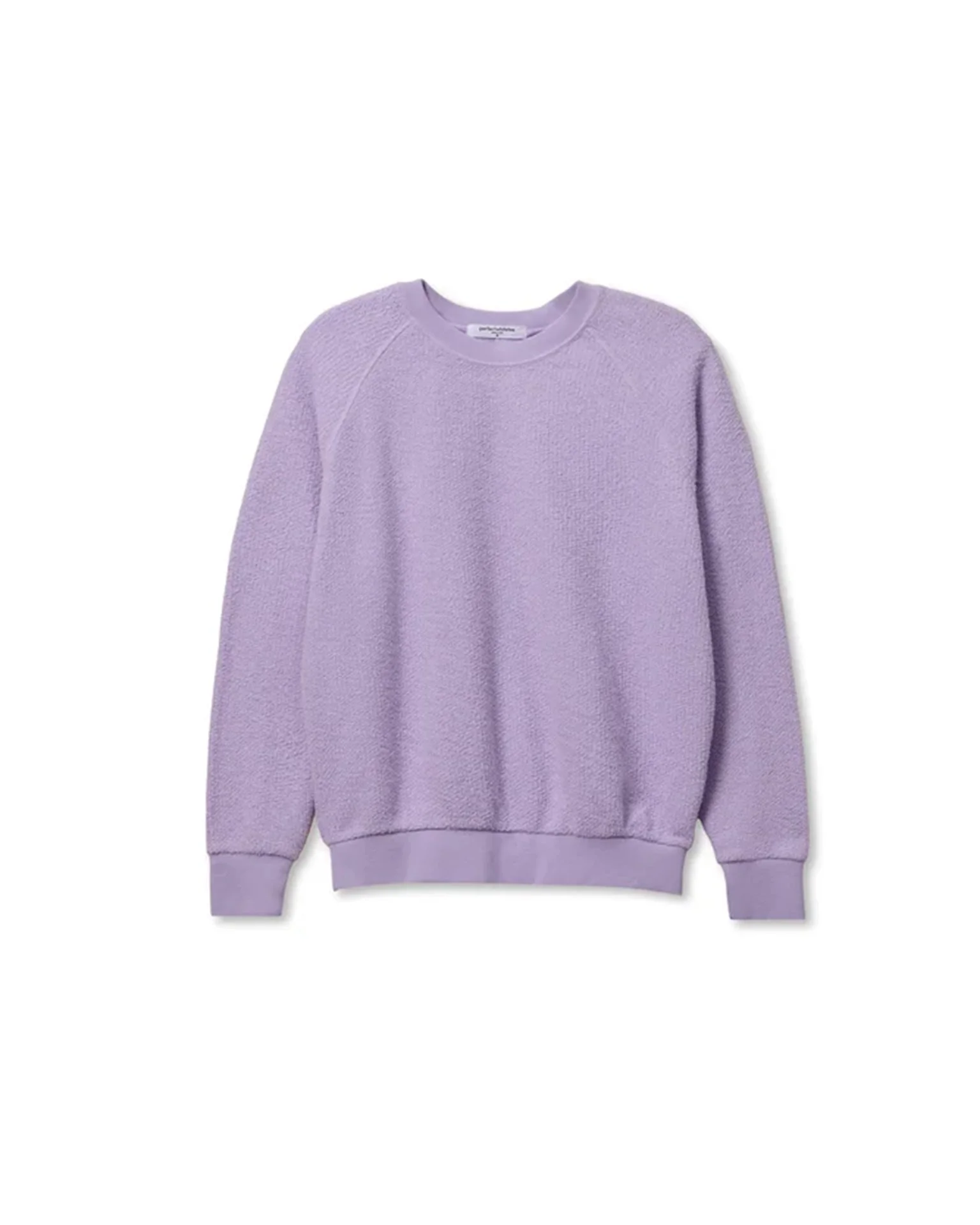 Ziggy - Inside Out Fleece Long Sleeve Shrunken Crewneck Sweatshirt in Ultraviolet - Image 4