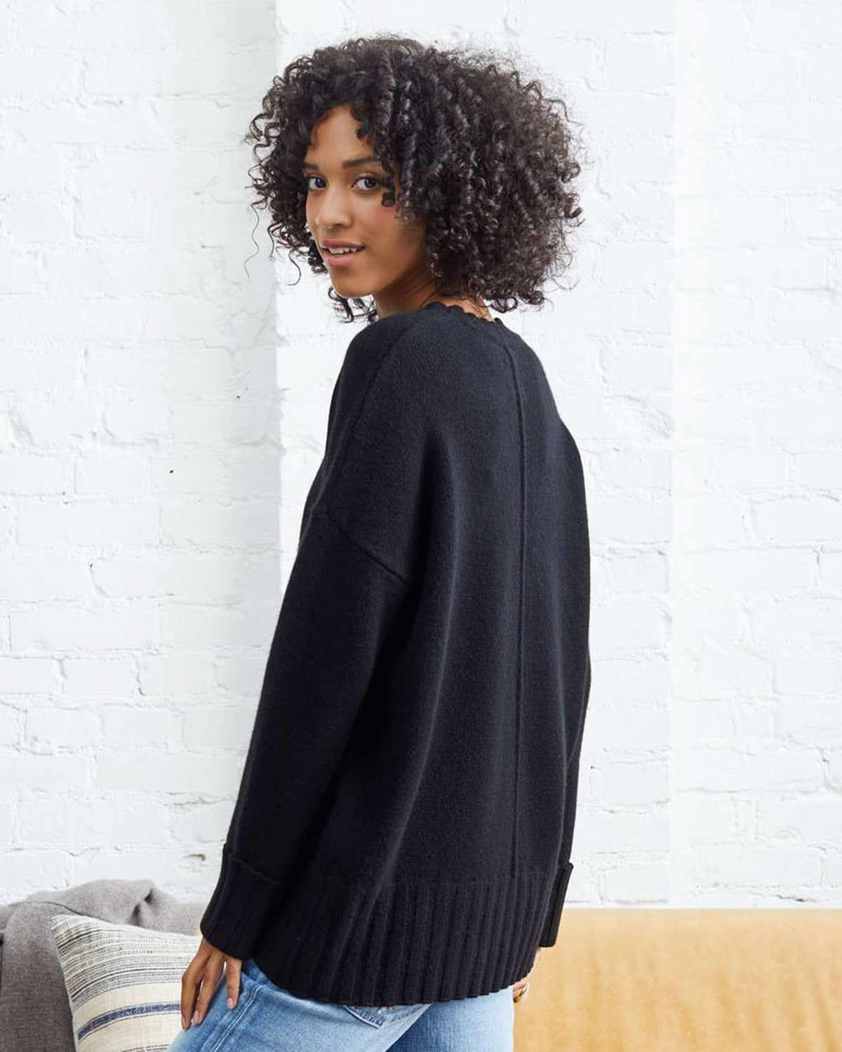 Explore Mila Crewneck Sweater in Black Not Monday X & More. Stop