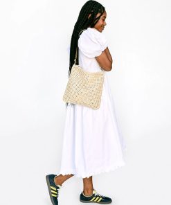 Rattan Foldover Clutch w/ Tabs in Cream Clare V. is the place to shop for  the most extensive selection of products online